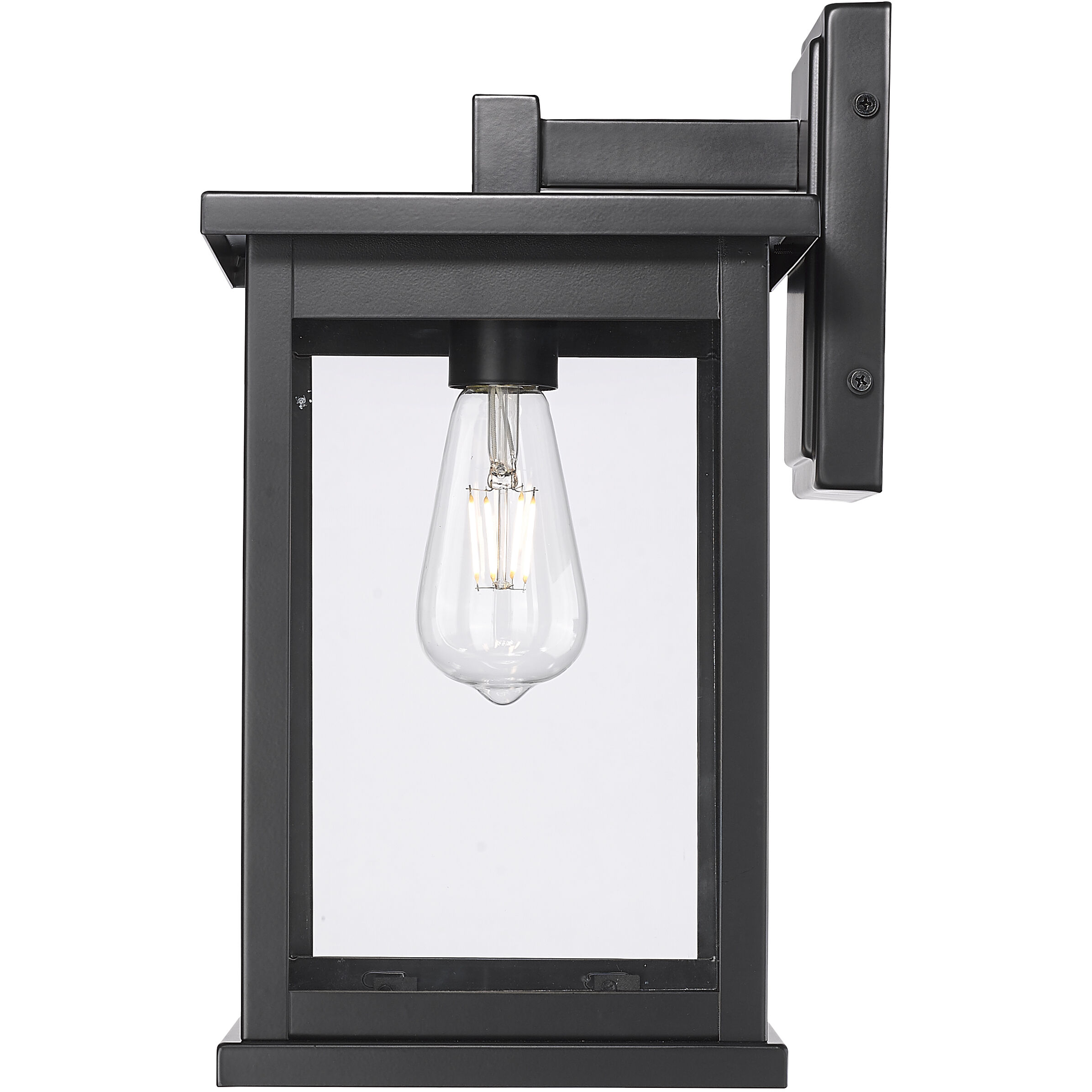 Bowton II 1 Light 15.38 inch Powder Coated Black Outdoor Wall Sconce